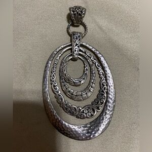 Sarda Sterling Silver Filigree Pendant Necklace